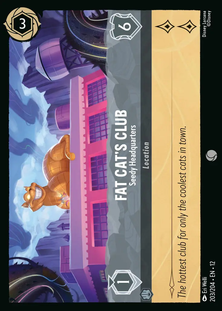Fat Cat's Club - Seedy Headquarters | Wilds Unknown #203 (Near Mint) | Disney Lorcana Single Australia (Near Mint)