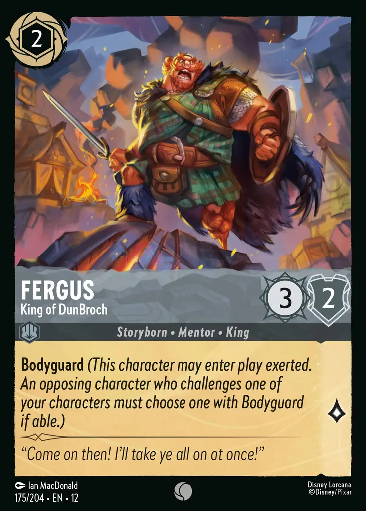 Fergus - King of DunBroch | Wilds Unknown #175 (Near Mint) | Disney Lorcana Single Australia (Near Mint)