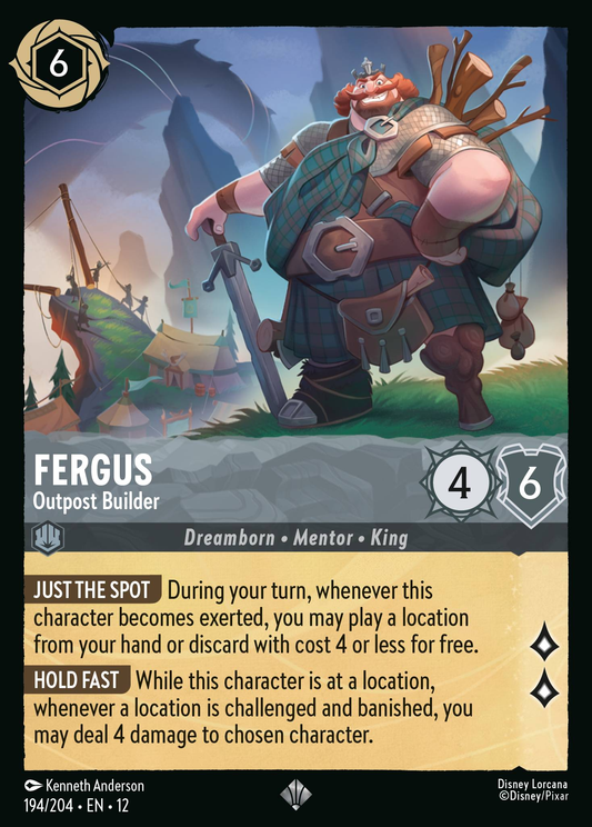 Fergus - Outpost Builder | Wilds Unknown #194 (Near Mint Foil) | Disney Lorcana Single Australia (Near Mint)