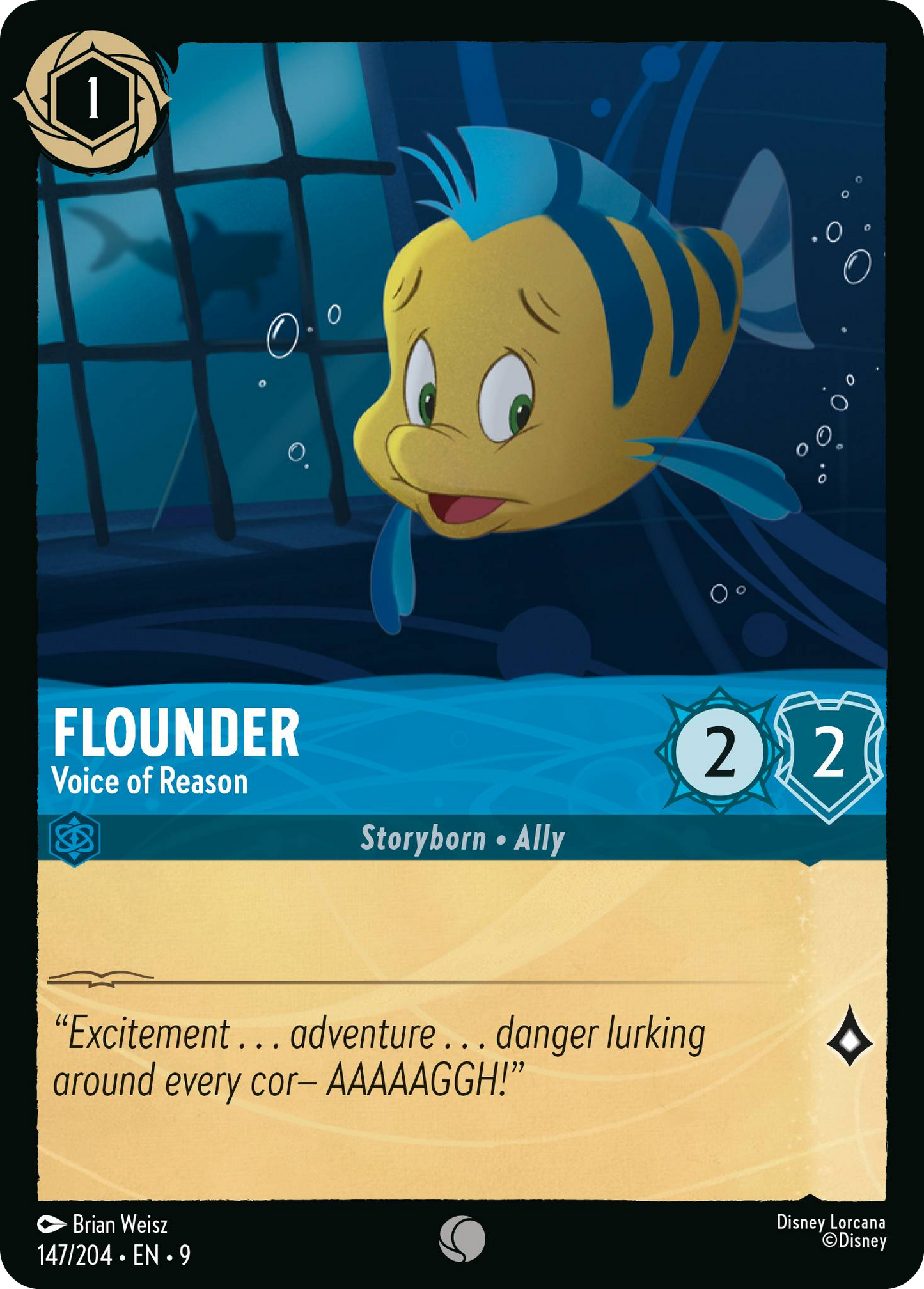 Flounder - Voice of Reason | Fabled #147 (Near Mint) | Disney Lorcana Single Australia (Near Mint)