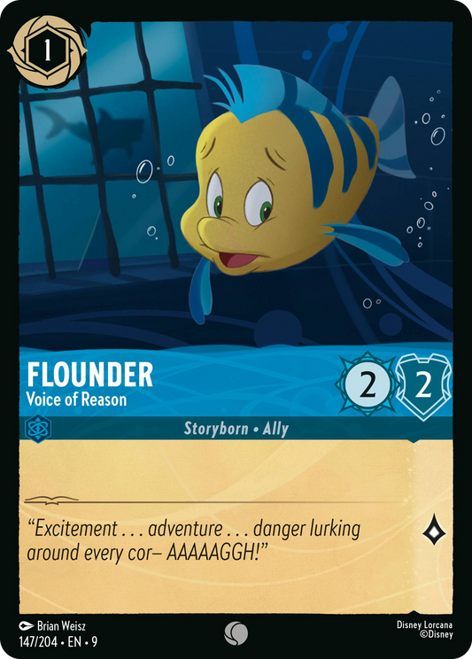 Flounder - Voice of Reason | Fabled #147 (Near Mint Foil) | Disney Lorcana Single Australia (Near Mint)