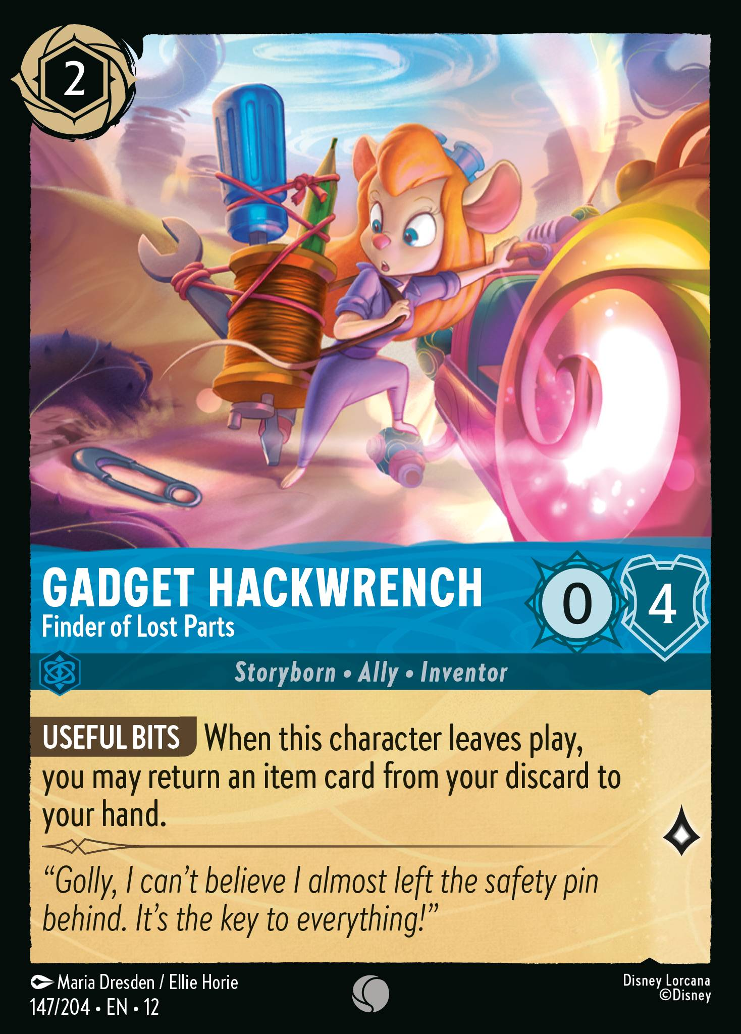 Gadget Hackwrench - Finder of Lost Parts | Wilds Unknown #147 (Near Mint) | Disney Lorcana Single Australia (Near Mint)