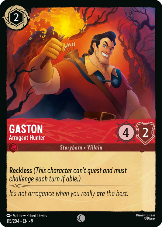 Gaston - Arrogant Hunter | Fabled #115 (Near Mint) | Disney Lorcana Single Australia (Near Mint)