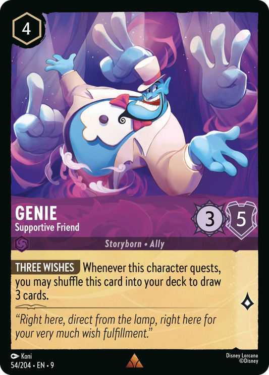 Genie - Supportive Friend | Fabled #54 (Near Mint Foil) | Disney Lorcana Single Australia (Near Mint)