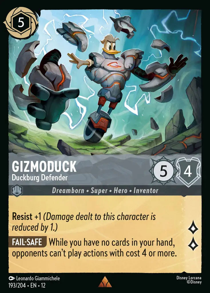 Gizmoduck - Duckburg Defender | Wilds Unknown #193 (Near Mint) | Disney Lorcana Single Australia (Near Mint)