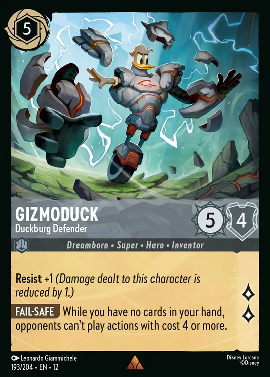 Gizmoduck - Duckburg Defender | Wilds Unknown #193 (Near Mint Foil) | Disney Lorcana Single Australia (Near Mint)
