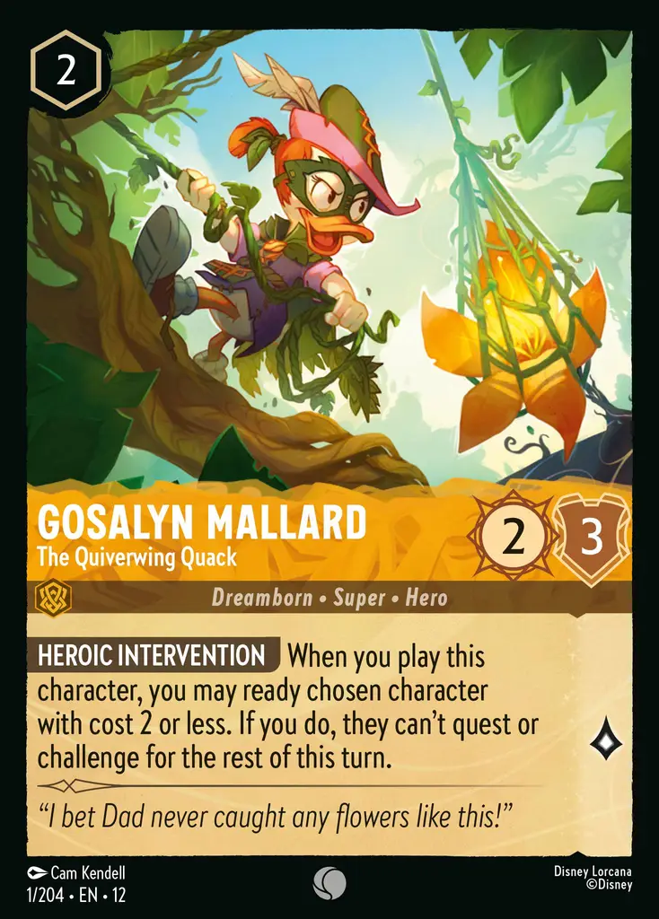 Gosalyn Mallard - The Quiverwing Quack | Wilds Unknown #1 (Near Mint) | Disney Lorcana Single Australia (Near Mint)