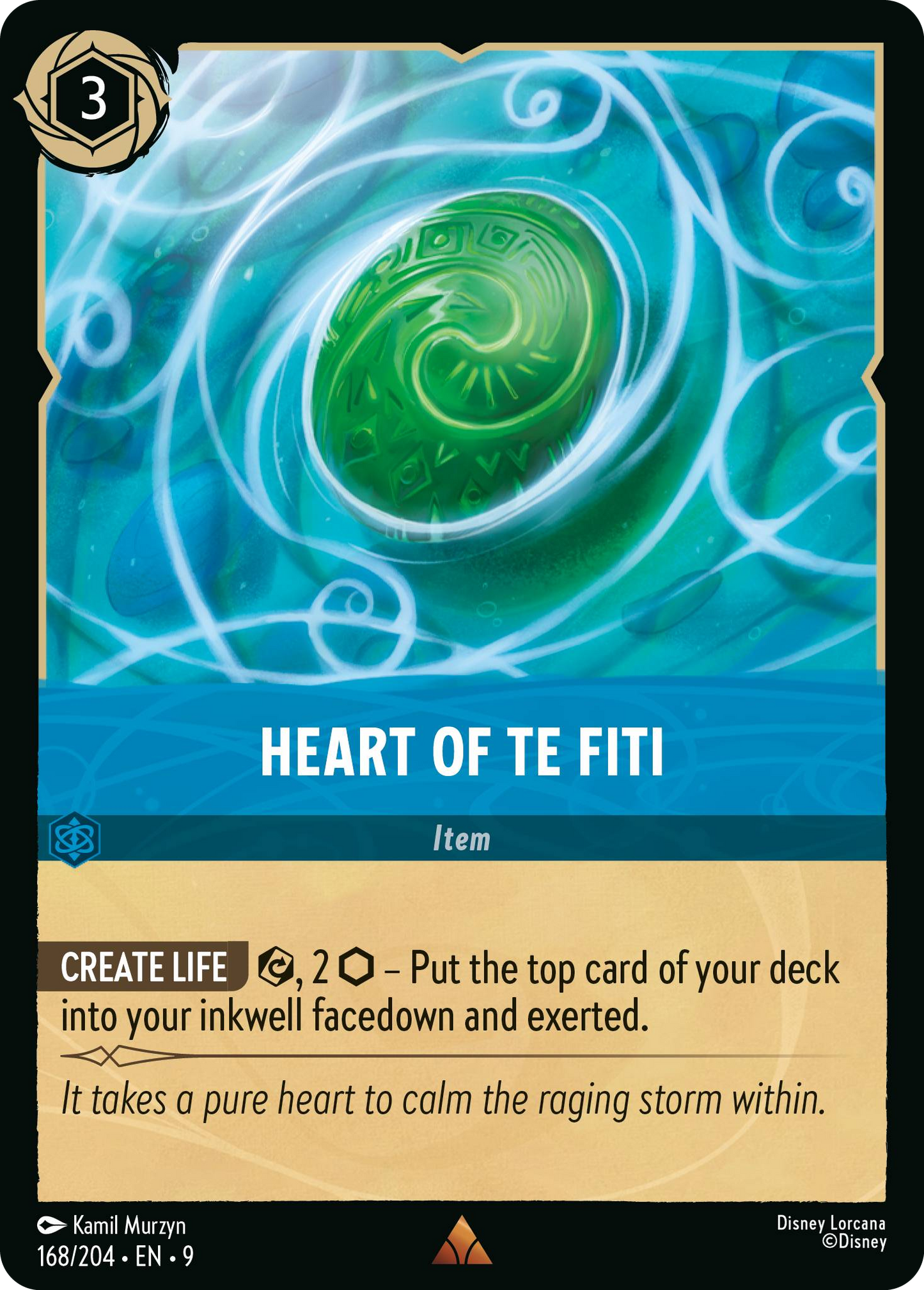 Heart of Te Fiti | Fabled #168 (Near Mint) | Disney Lorcana Single Australia (Near Mint)