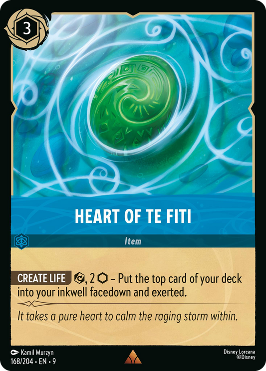 Heart of Te Fiti | Fabled #168 (Near Mint) | Disney Lorcana Single Australia (Near Mint)