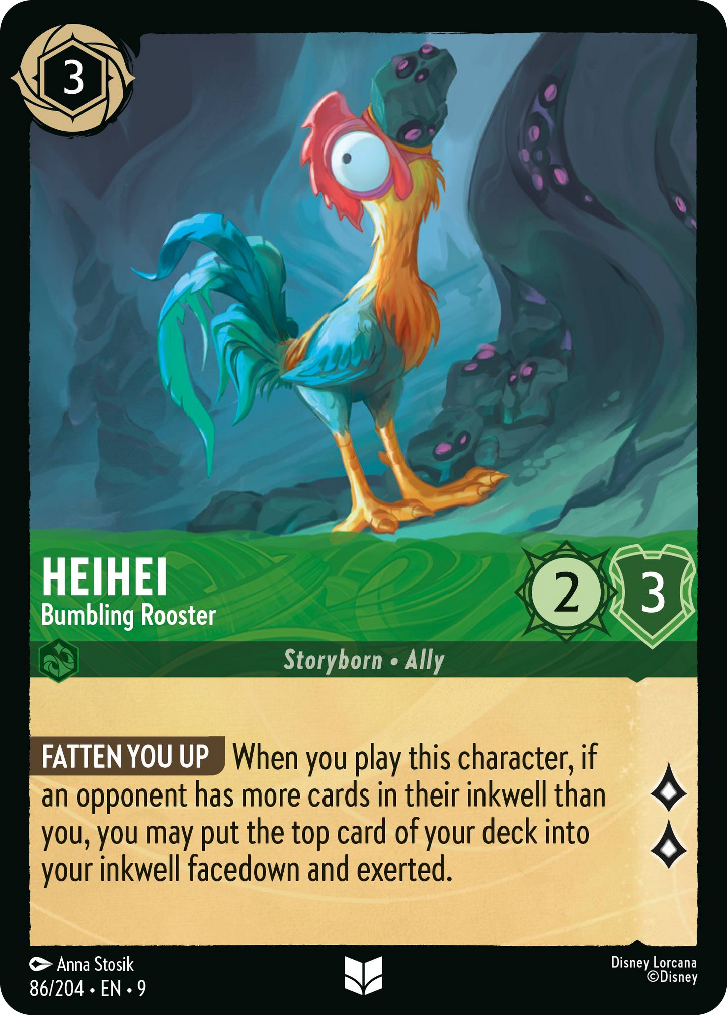 Heihei - Bumbling Rooster | Fabled #86 (Near Mint Foil) | Disney Lorcana Single Australia (Near Mint)