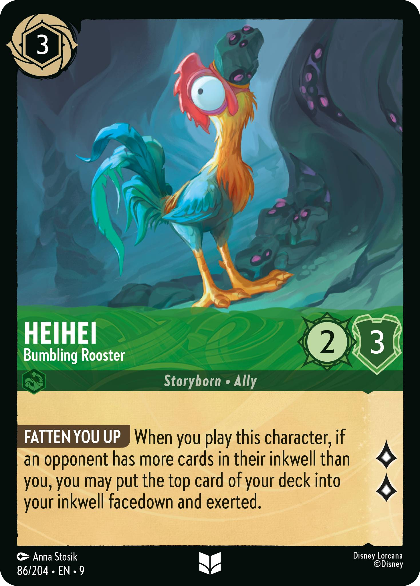 Heihei - Bumbling Rooster | Fabled #86 (Near Mint) | Disney Lorcana Single Australia (Near Mint)