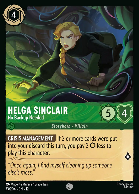 Helga Sinclair - No Backup Needed | Wilds Unknown #73 (Near Mint) | Disney Lorcana Single Australia (Near Mint)