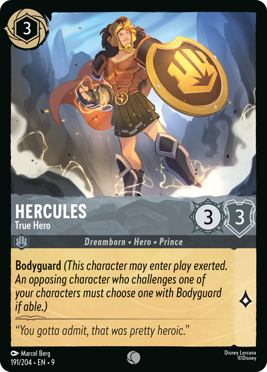 Hercules - True Hero | Fabled #191 (Near Mint Foil) | Disney Lorcana Single Australia (Near Mint)