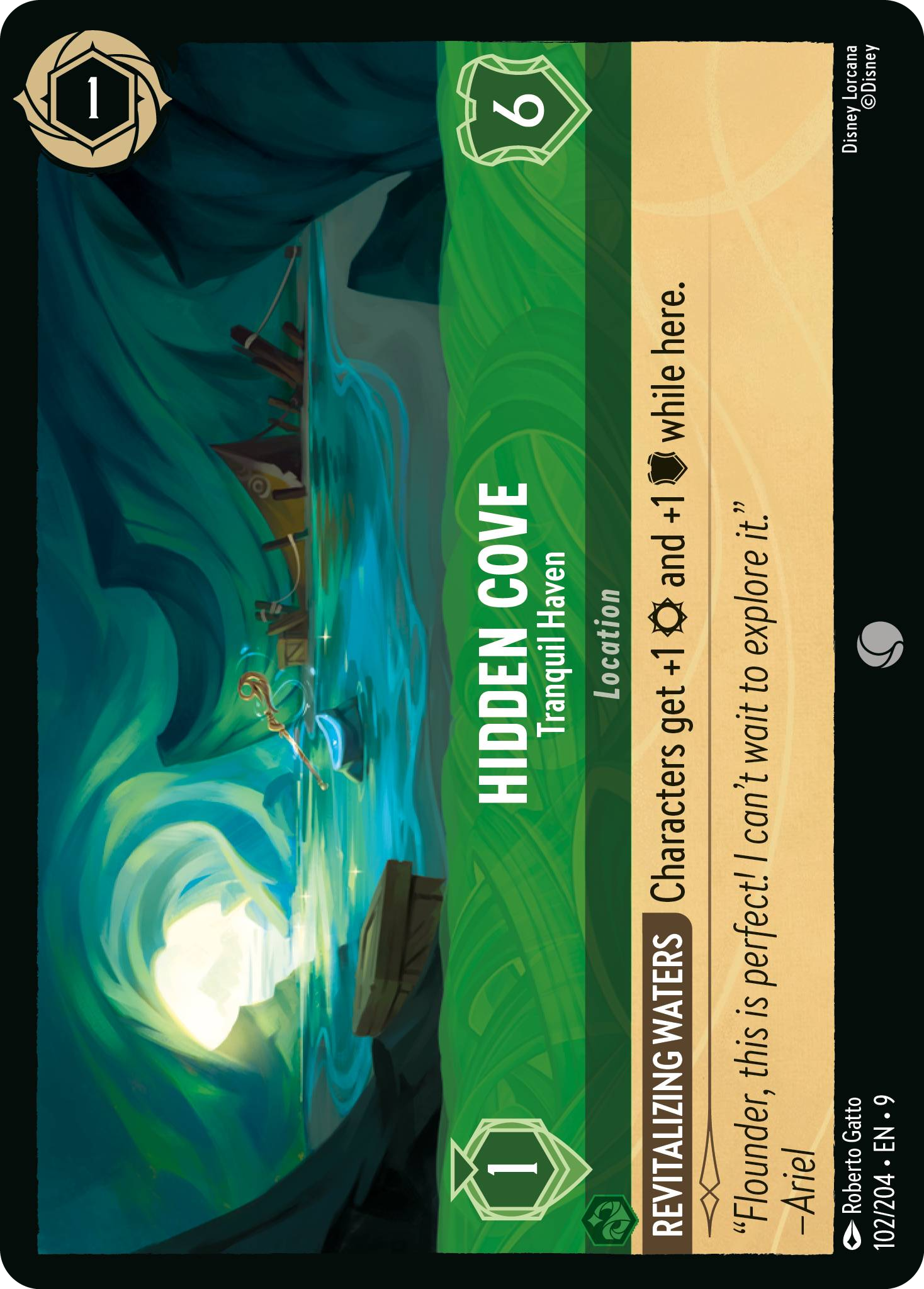 Hidden Cove - Tranquil Haven | Fabled #102 (Near Mint) | Disney Lorcana Single Australia (Near Mint)