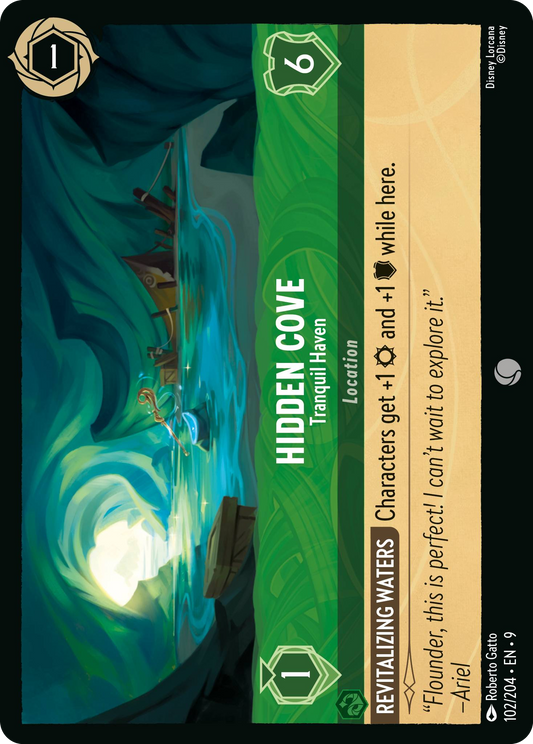 Hidden Cove - Tranquil Haven | Fabled #102 (Near Mint) | Disney Lorcana Single Australia (Near Mint)