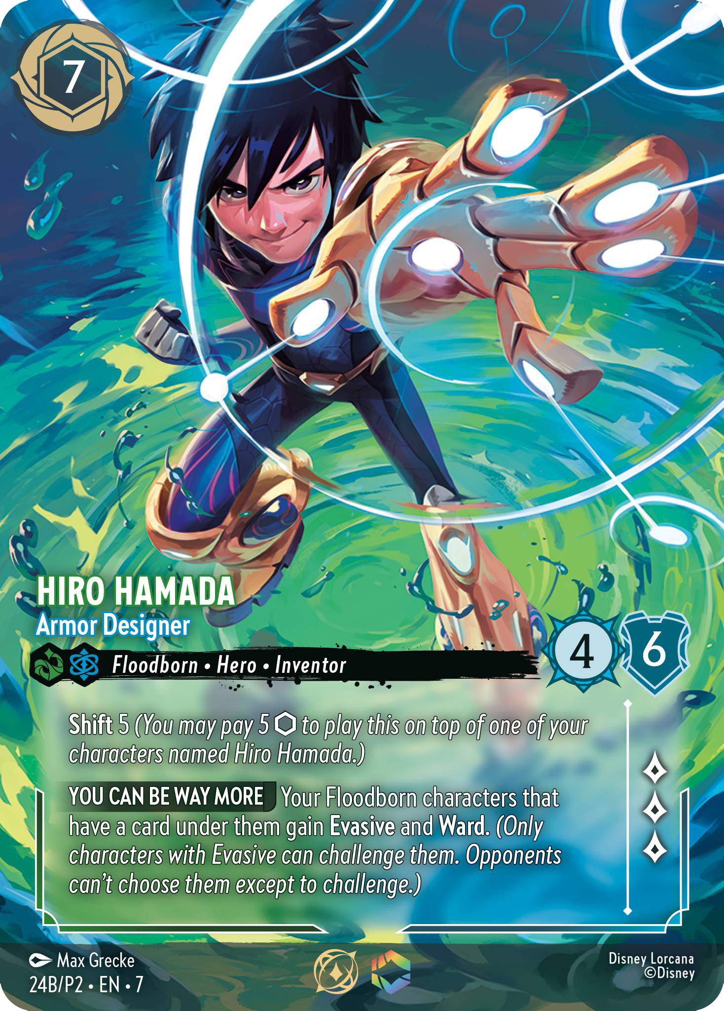 Hiro Hamada – Armor Designer – Archazia’s Island Set Championship Participant Promo #24B/P2 | Disney Lorcana Single Australia (Near Mint)