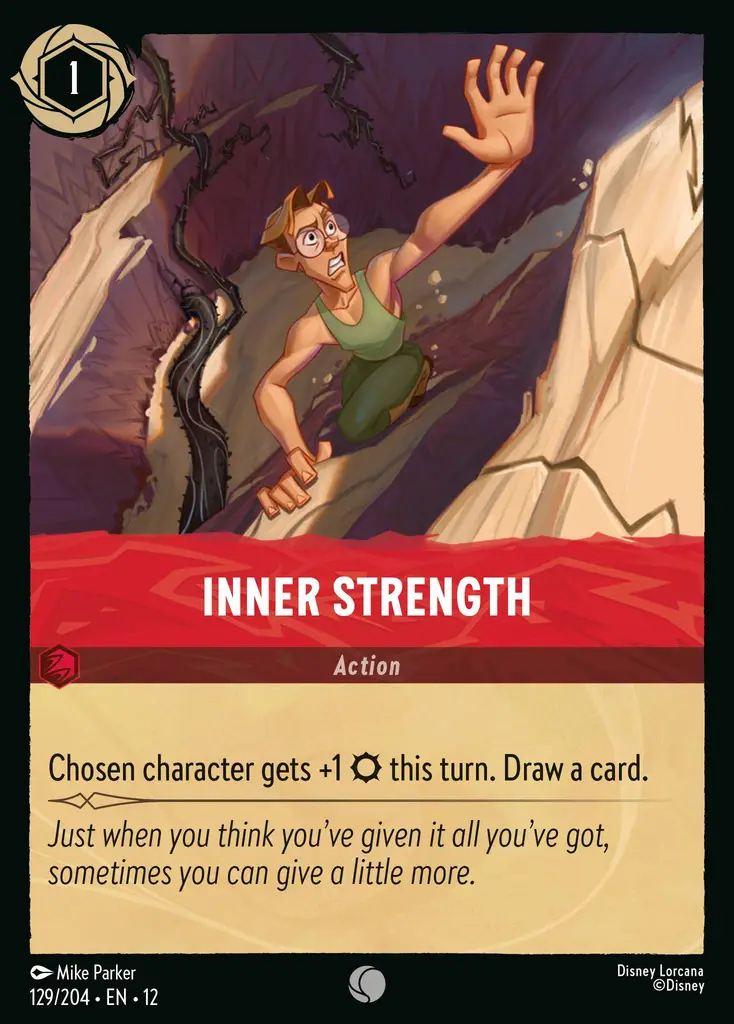 Inner Strength | Wilds Unknown #129 (Near Mint Foil) | Disney Lorcana Single Australia (Near Mint)