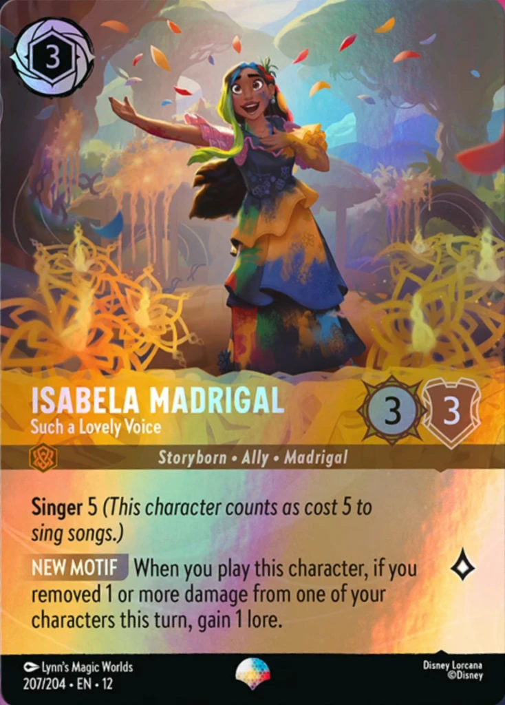 Isabela Madrigal - Such a Lovely Voice | Wilds Unknown #207 (Near Mint) | Disney Lorcana Single Australia (Near Mint)