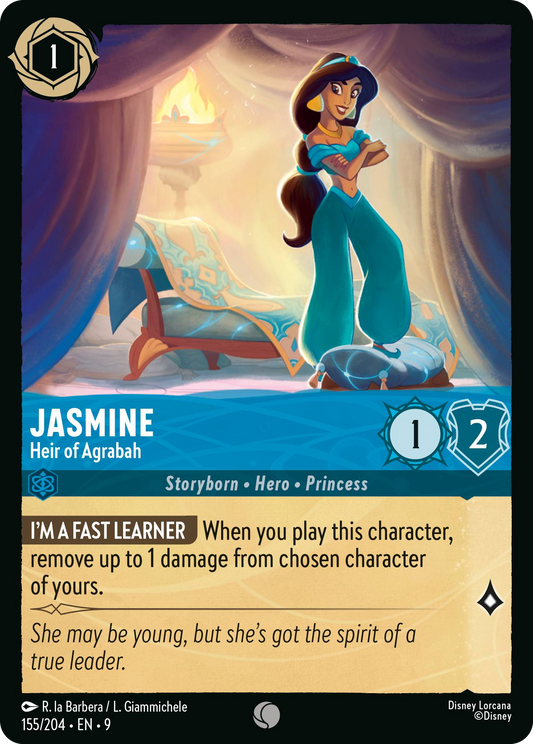 Jasmine - Heir of Agrabah | Fabled #155 (Near Mint) | Disney Lorcana Single Australia (Near Mint)
