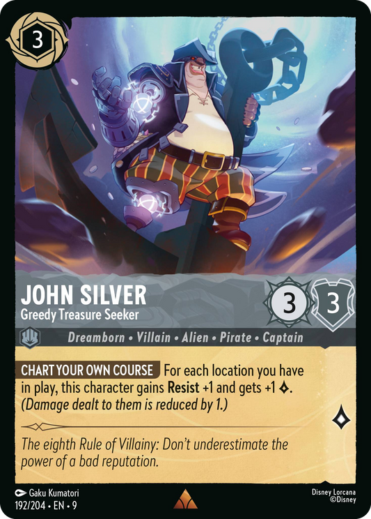 John Silver - Greedy Treasure Seeker | Fabled #192 (Near Mint) | Disney Lorcana Single Australia (Near Mint)