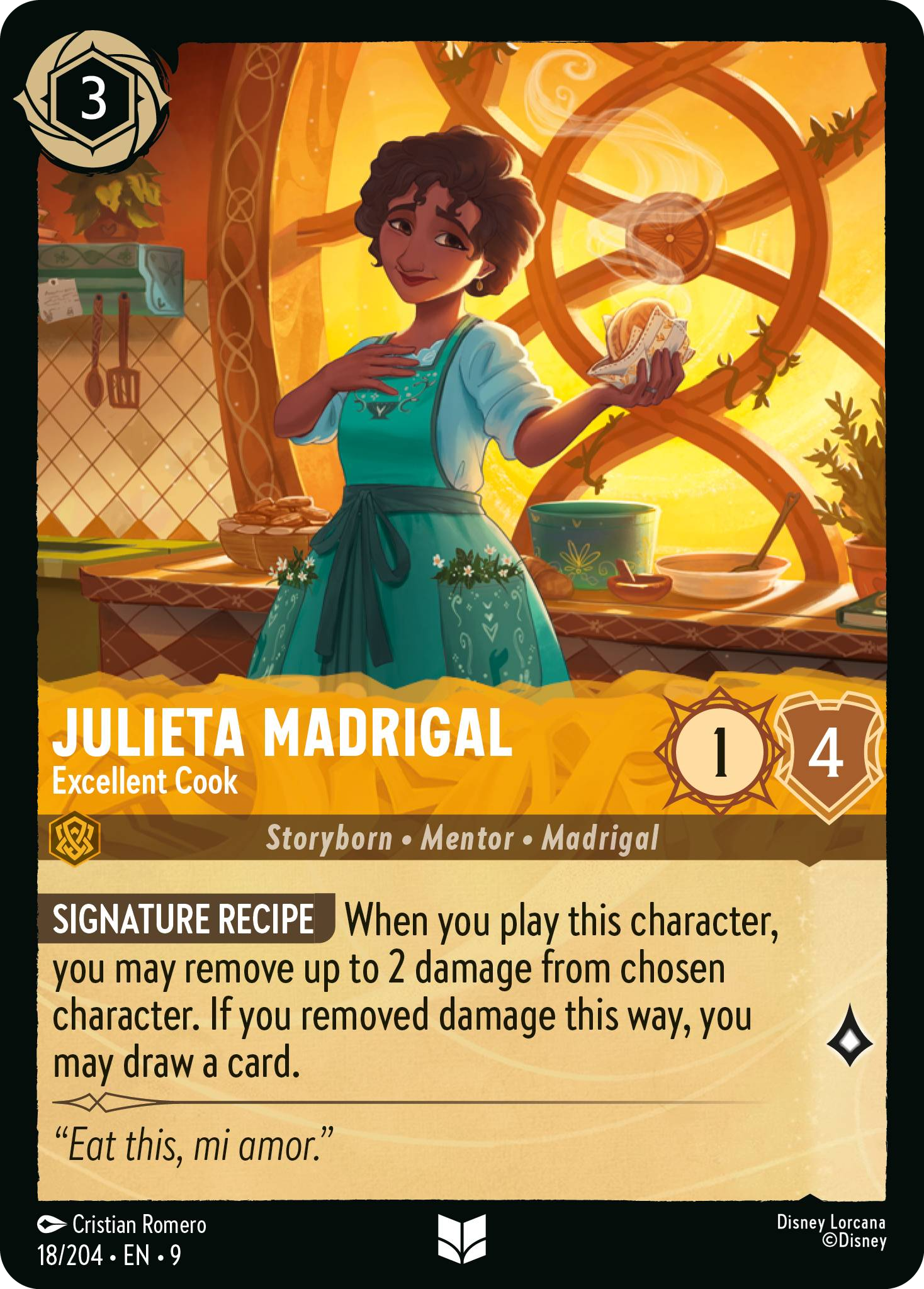 Julieta Madrigal - Excellent Cook | Fabled #18 (Near Mint Foil) | Disney Lorcana Single Australia (Near Mint)