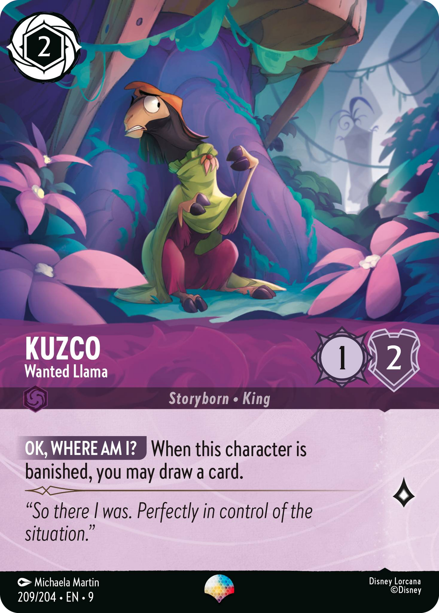 Kuzco - Wanted Llama | Fabled #209 (Near Mint) | Disney Lorcana Single Australia (Near Mint)