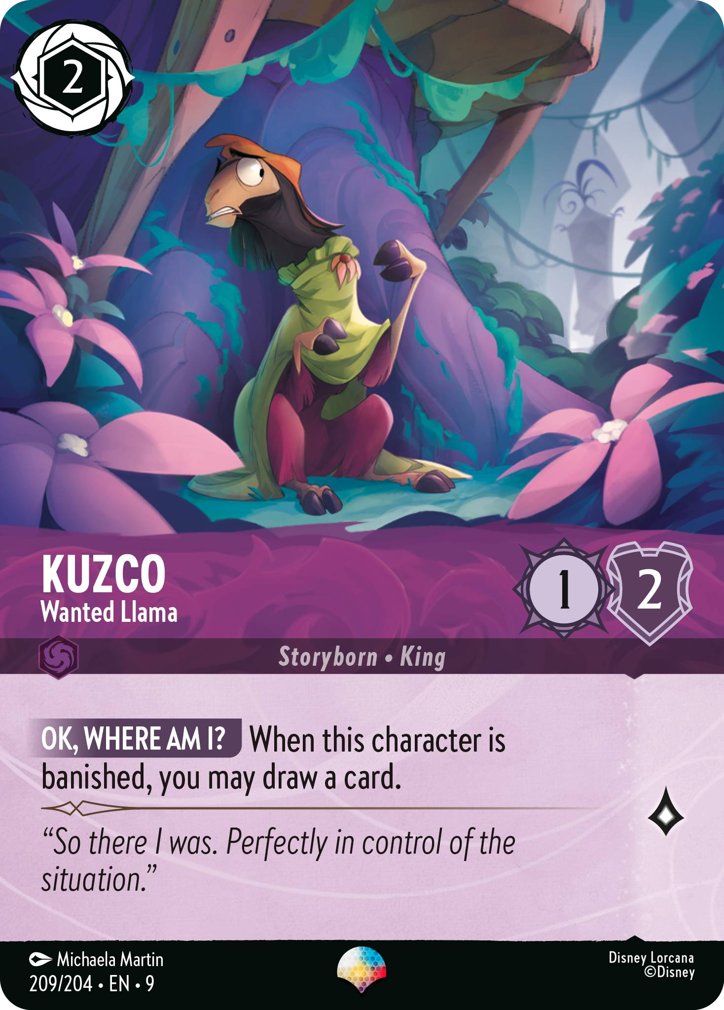 Kuzco - Wanted Llama | Fabled #209 (Near Mint) | Disney Lorcana Single Australia (Near Mint)