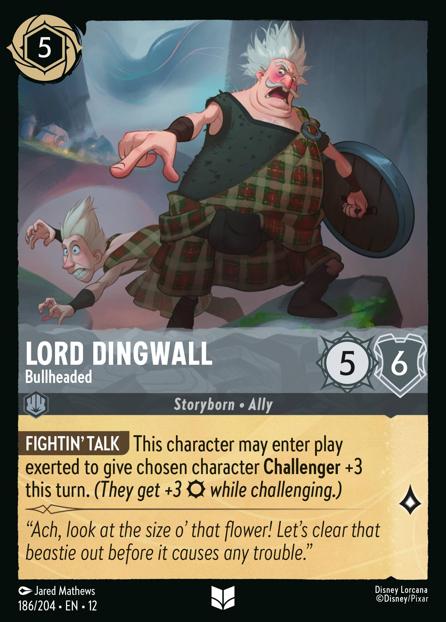 Lord Dingwall - Bullheaded | Wilds Unknown #186 (Near Mint) | Disney Lorcana Single Australia (Near Mint)