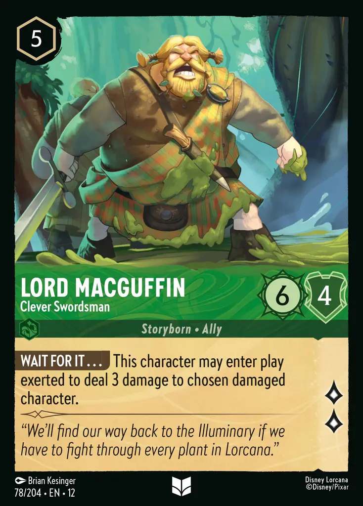 Lord MacGuffin - Clever Swordsman | Wilds Unknown #78 (Near Mint) | Disney Lorcana Single Australia (Near Mint)