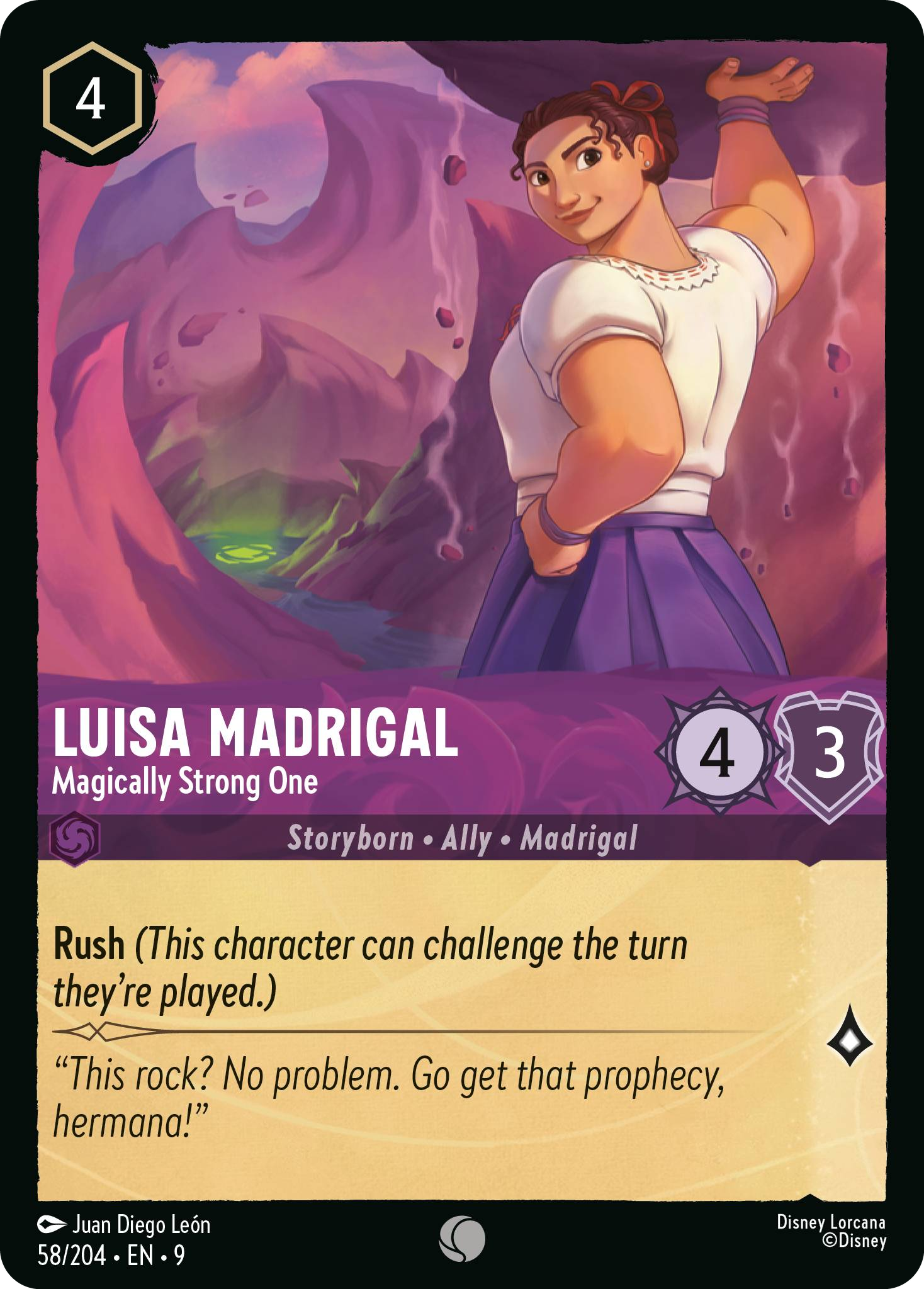 Luisa Madrigal - Magically Strong One | Fabled #58 (Near Mint) | Disney Lorcana Single Australia (Near Mint)