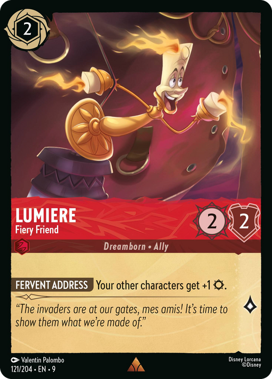 Lumiere - Fiery Friend | Fabled #121 (Near Mint Foil) | Disney Lorcana Single Australia (Near Mint)