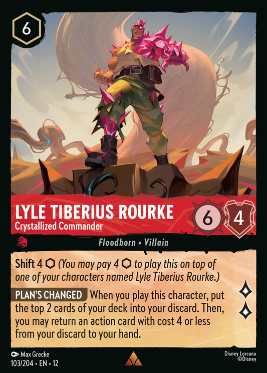 Lyle Tiberius Rourke - Crystallized Commander | Wilds Unknown #103 (Near Mint) | Disney Lorcana Single Australia (Near Mint)