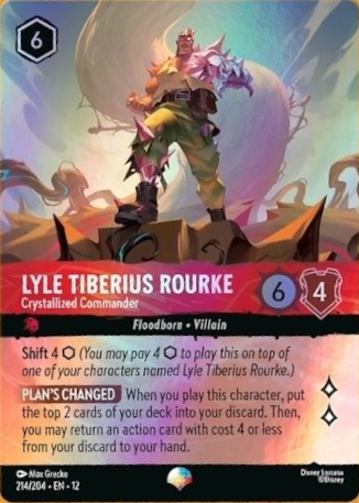Lyle Tiberius Rourke - Crystallized Commander | Wilds Unknown #214 (Near Mint) | Disney Lorcana Single Australia (Near Mint)