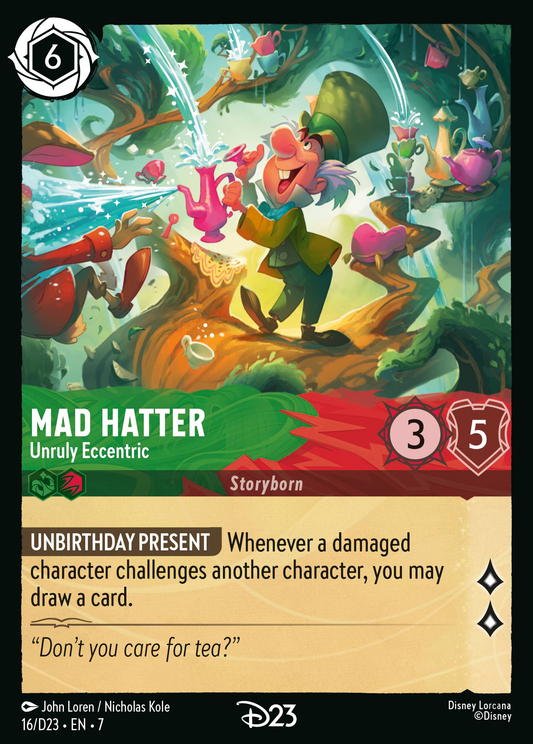 Mad Hatter - Unruly Eccentric | D23 Gold Membership Promo Promo (16/D23·EN·7) | Disney Lorcana Single Australia (Near Mint)