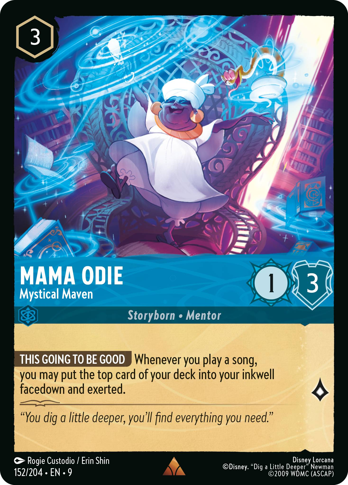 Mama Odie - Mystical Maven | Fabled #152 (Near Mint) | Disney Lorcana Single Australia (Near Mint)