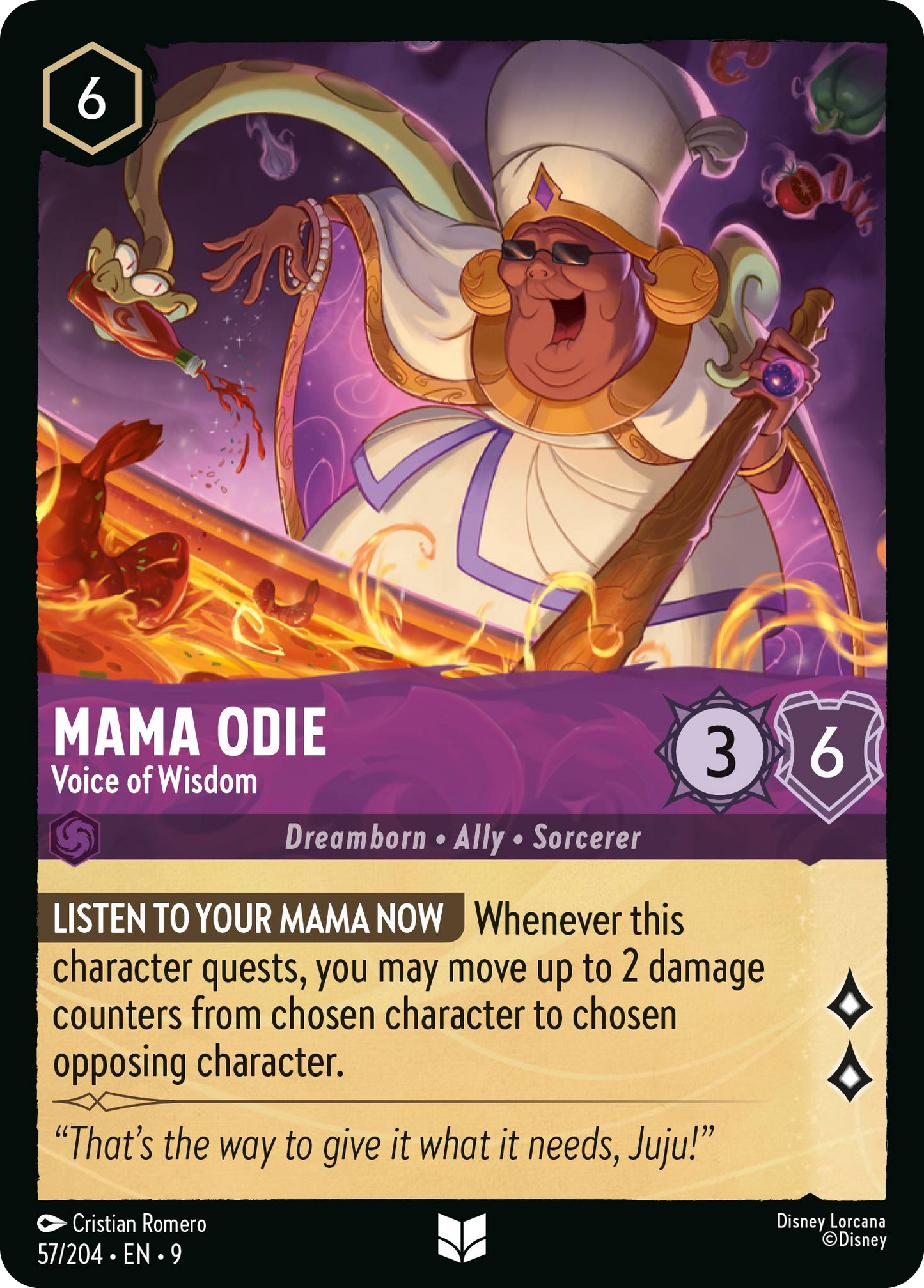 Mama Odie - Voice of Wisdom | Fabled #57 (Near Mint) | Disney Lorcana Single Australia (Near Mint)