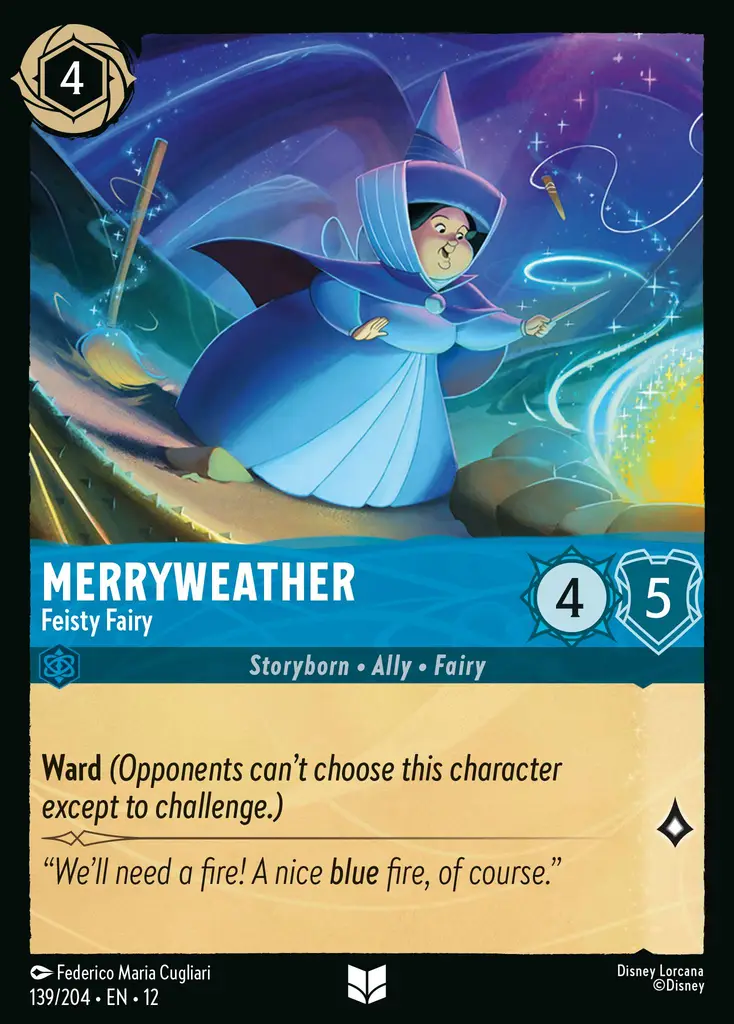 Merryweather - Feisty Fairy | Wilds Unknown #139 (Near Mint) | Disney Lorcana Single Australia (Near Mint)