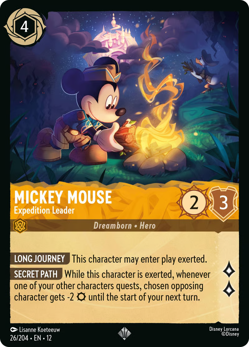 Mickey Mouse - Expedition Leader | Wilds Unknown #26 (Near Mint Foil) | Disney Lorcana Single Australia (Near Mint)