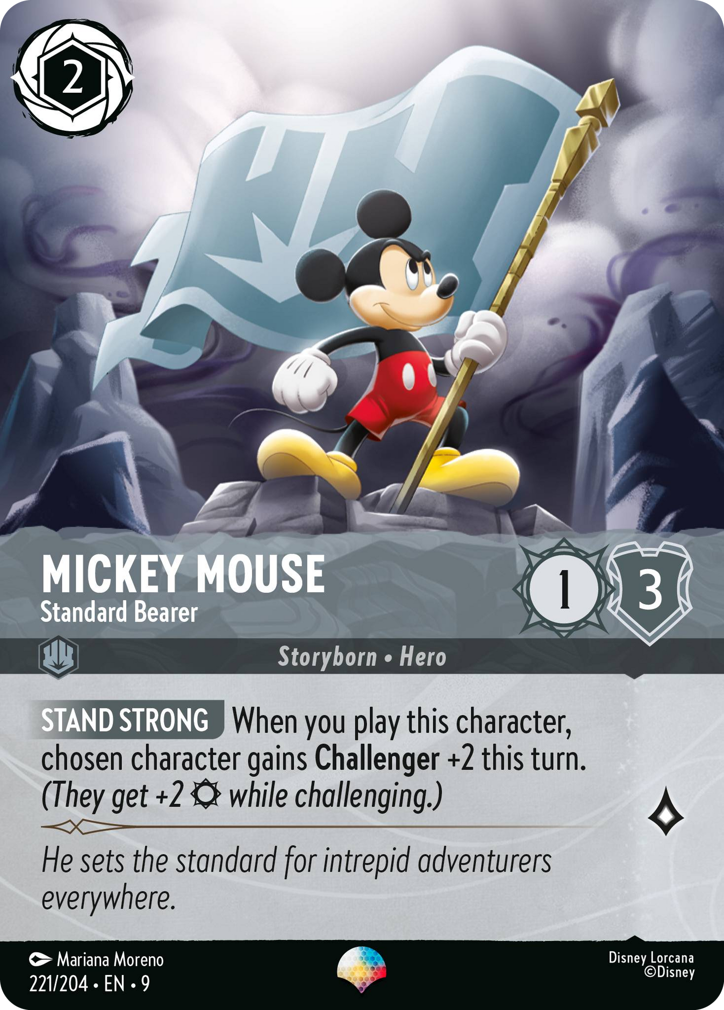 Mickey Mouse - Standard Bearer | Fabled #221 (Near Mint) | Disney Lorcana Single Australia (Near Mint)