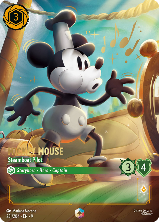 Mickey Mouse - Steamboat Pilot | Fabled #231 (Near Mint) | Disney Lorcana Single Australia (Near Mint)