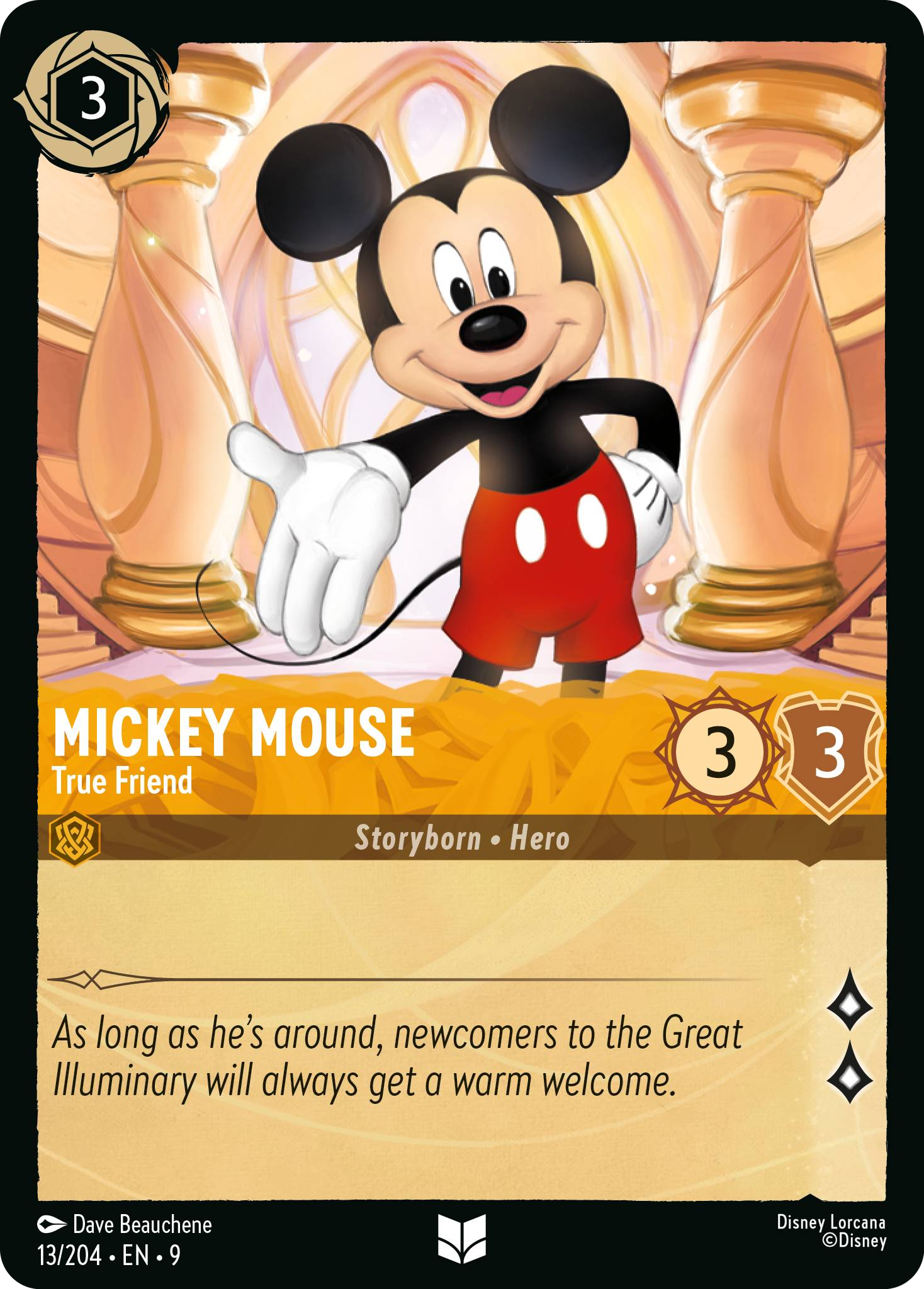Mickey Mouse - True Friend | Fabled #13 (Near Mint) | Disney Lorcana Single Australia (Near Mint)