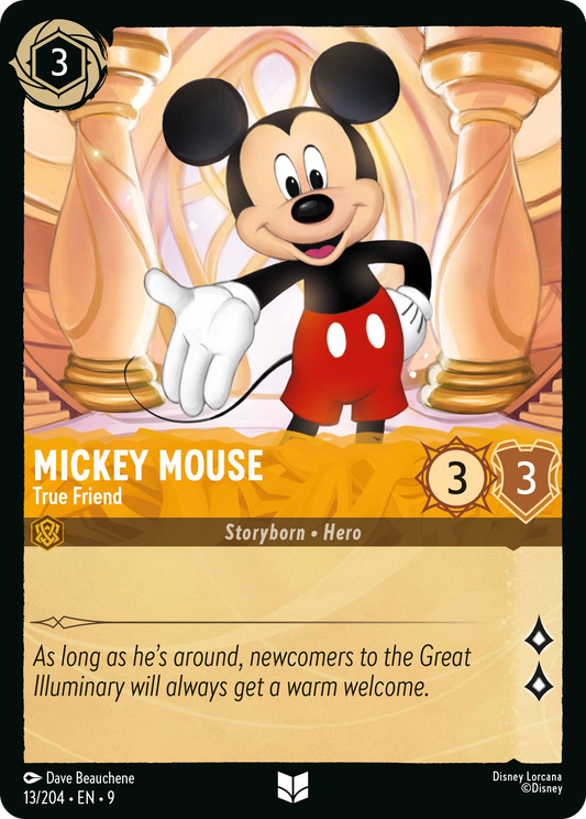Mickey Mouse - True Friend | Fabled #13 (Near Mint) | Disney Lorcana Single Australia (Near Mint)