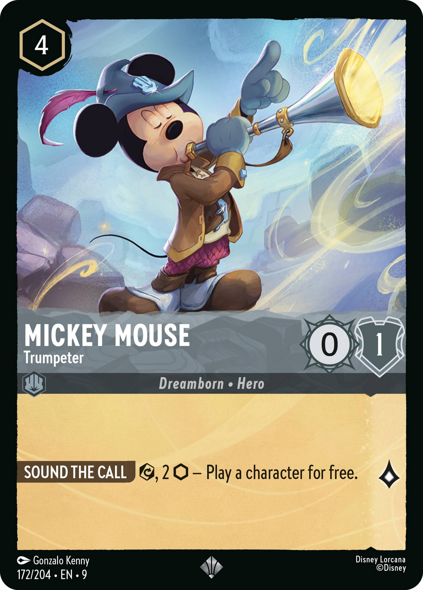 Mickey Mouse - Trumpeter | Fabled #172 (Near Mint Foil) | Disney Lorcana Single Australia (Near Mint)
