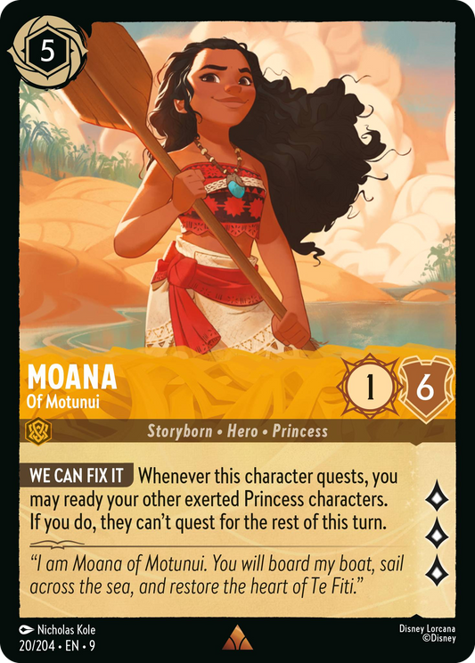 Moana - Of Motunui | Fabled #20 (Near Mint Foil) | Disney Lorcana Single Australia (Near Mint)