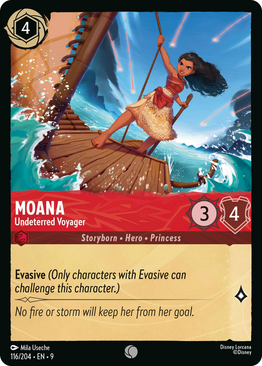 Moana - Undeterred Voyager | Fabled #116 (Near Mint) | Disney Lorcana Single Australia (Near Mint)