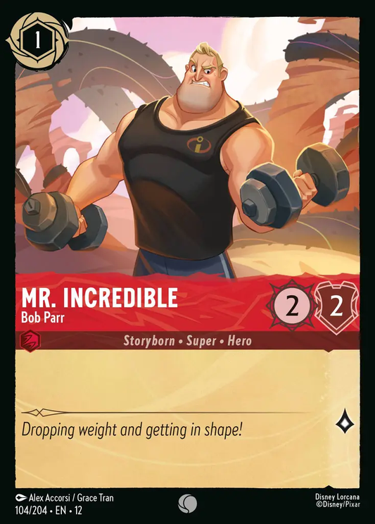 Mr. Incredible - Bob Parr | Wilds Unknown #104 (Near Mint Foil) | Disney Lorcana Single Australia (Near Mint)