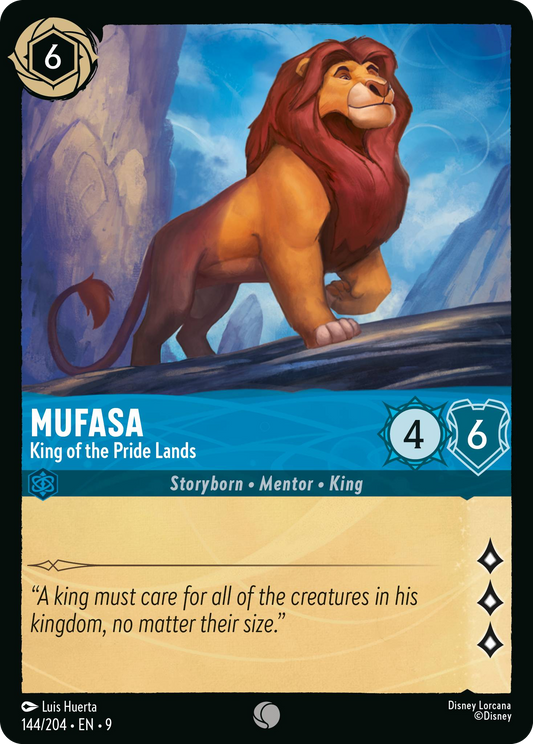 Mufasa - King of the Pride Lands | Fabled #144 (Near Mint Foil) | Disney Lorcana Single Australia (Near Mint)
