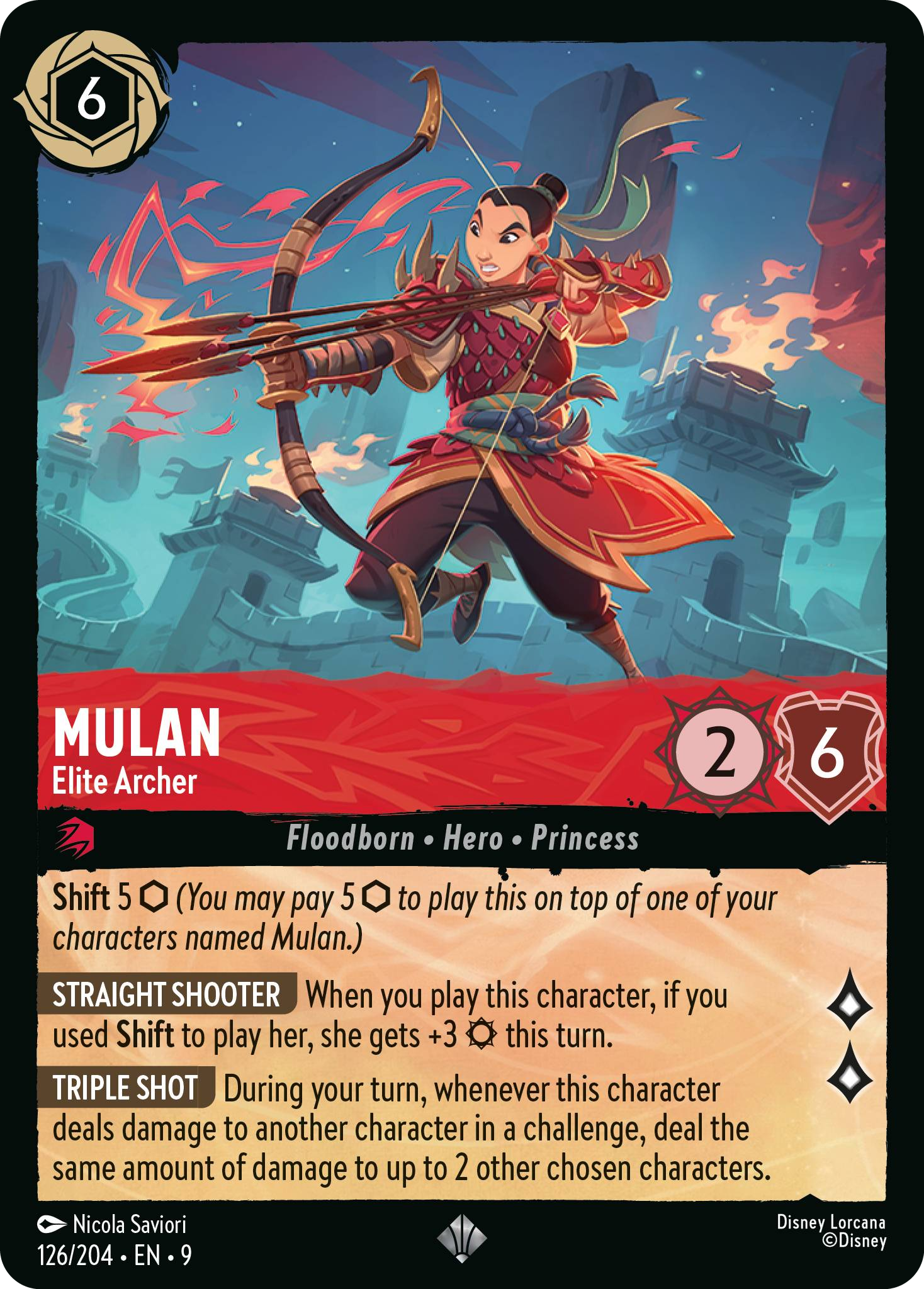 Mulan - Elite Archer | Fabled #126 (Near Mint) | Disney Lorcana Single Australia (Near Mint)