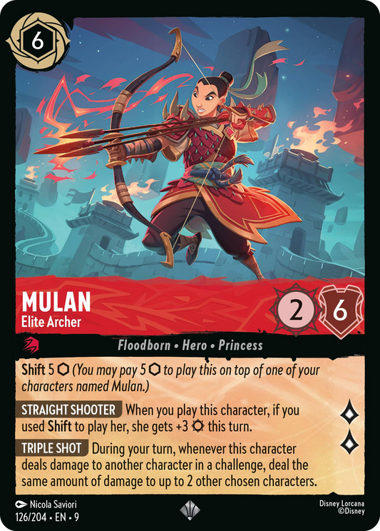 Mulan - Elite Archer | Fabled #126 (Near Mint Foil) | Disney Lorcana Single Australia (Near Mint)