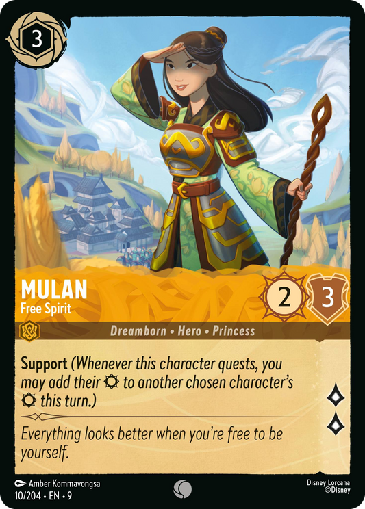 Mulan - Free Spirit | Fabled #10 (Near Mint Foil) | Disney Lorcana Single Australia (Near Mint)